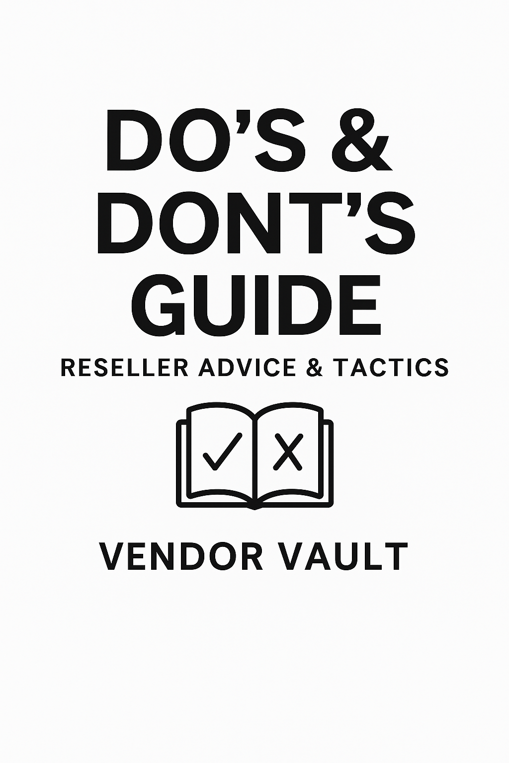 Do’s & Don’ts Guide – Reselling Advice & Strategy (Digital Download)