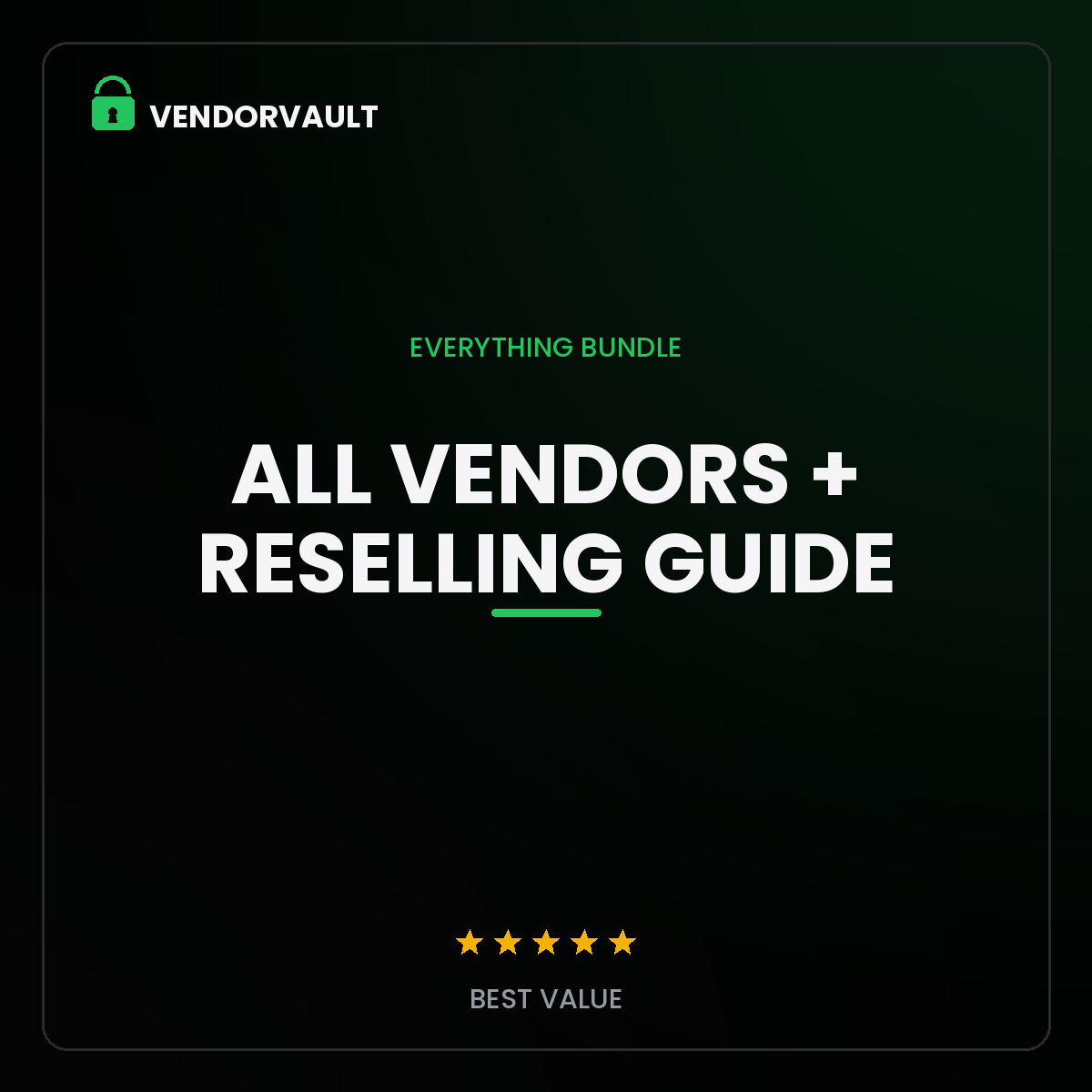 All Vendors + Full Reselling Guide