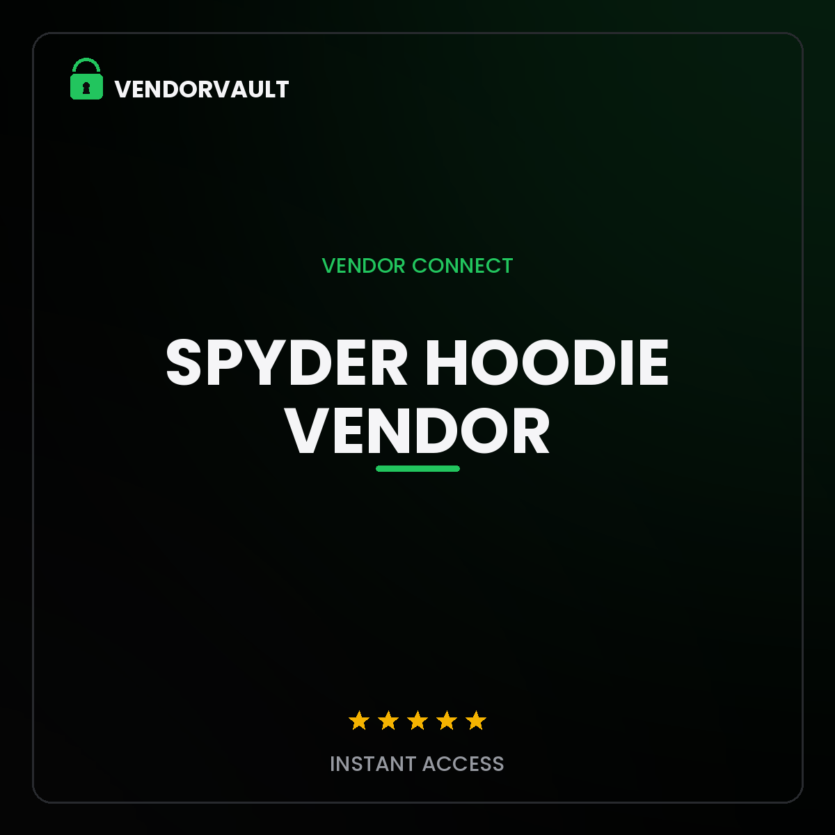 Spyder Hoodie Vendor