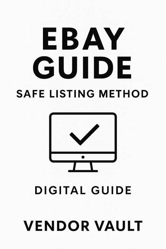 eBay Selling Guide – Safe Listing Method (Digital Download)