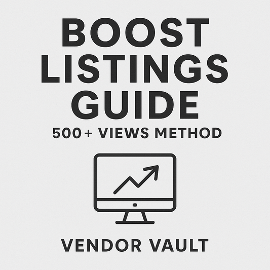 Listing Boost Guide – Get 500+ Views a Day (Digital Download)