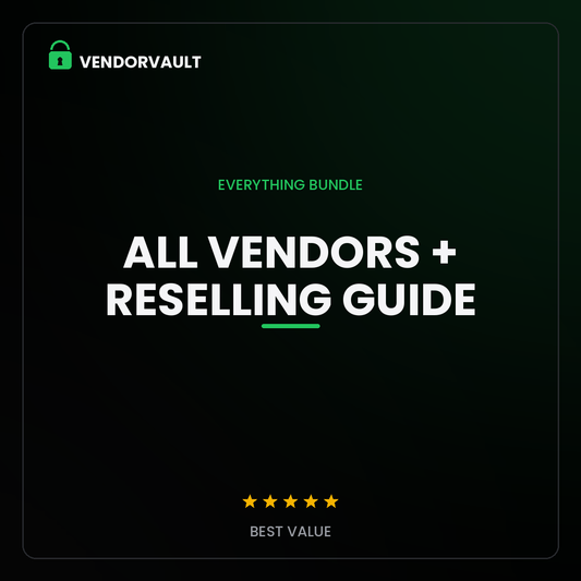 All Vendors + Full Reselling Guide